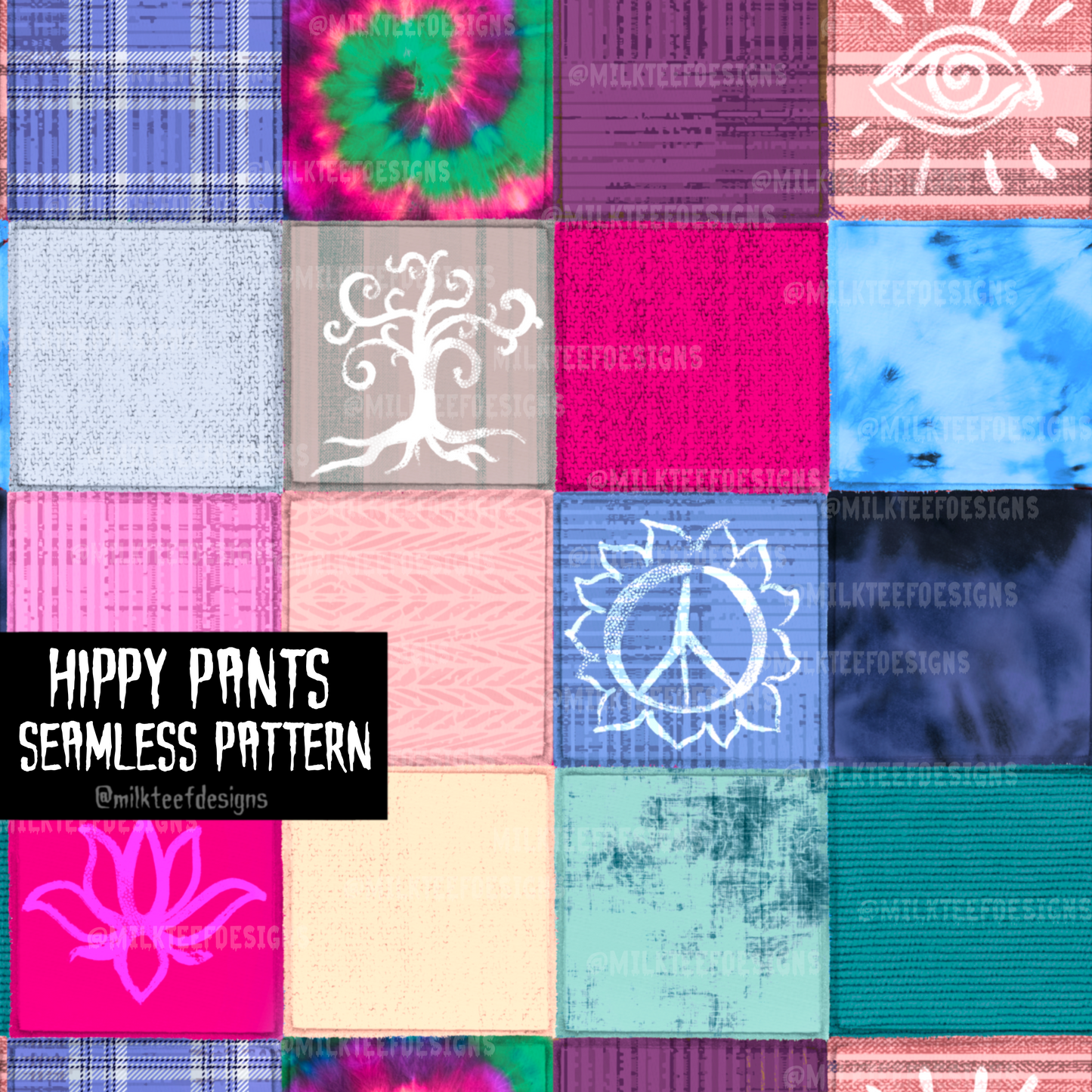 Hippy Pants / Seamless Pattern