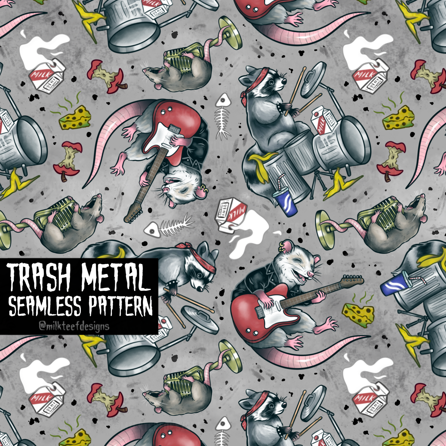 Trash Metal / Seamless Pattern
