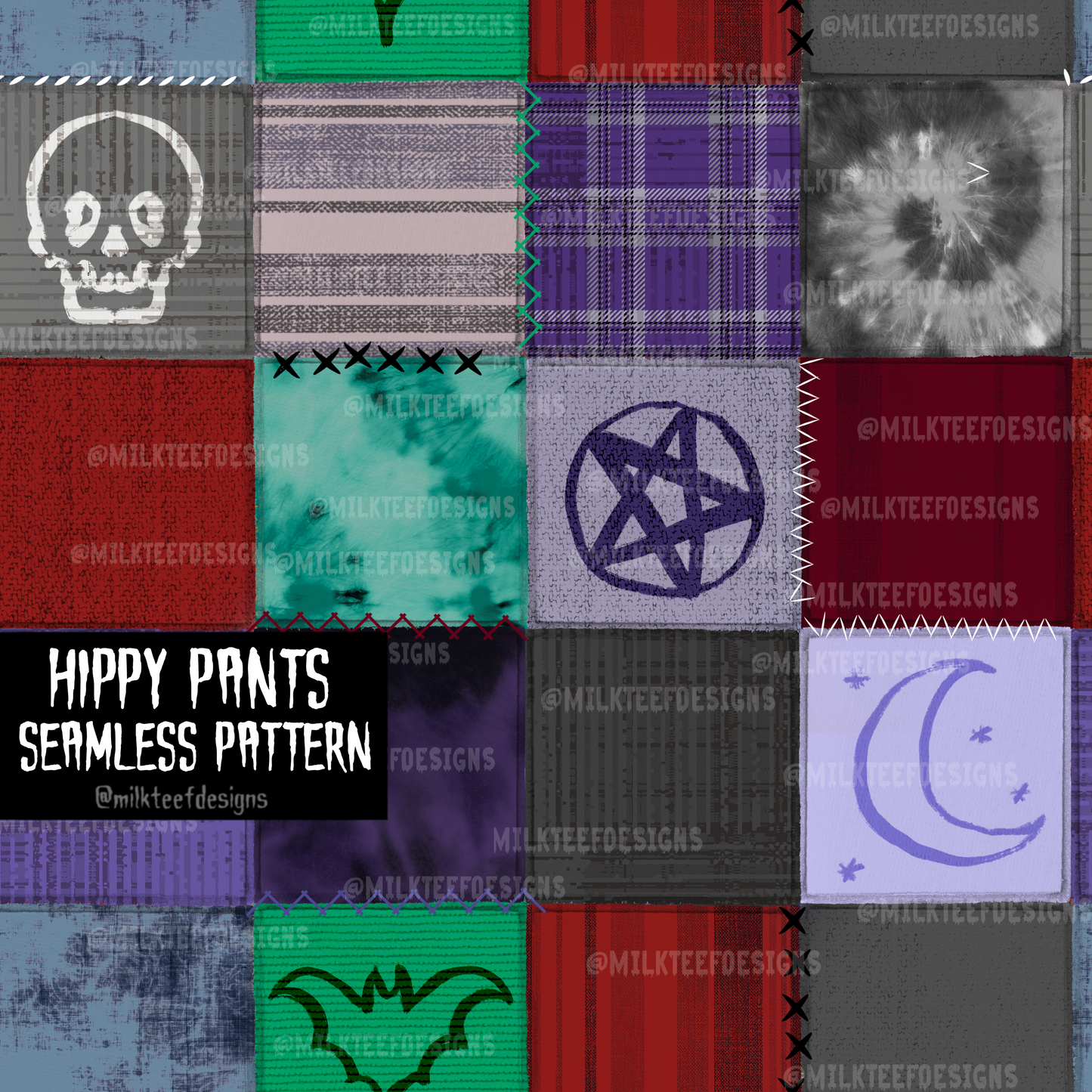 Hippy Pants / Seamless Pattern