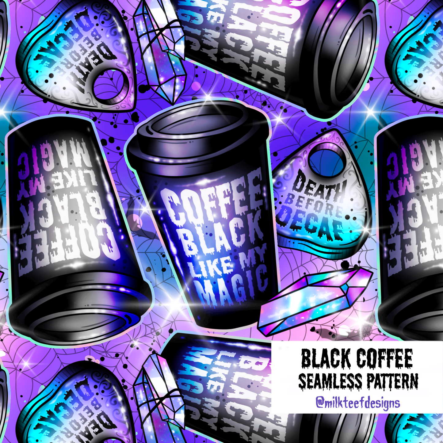 Black Coffee / Seamless Patterns