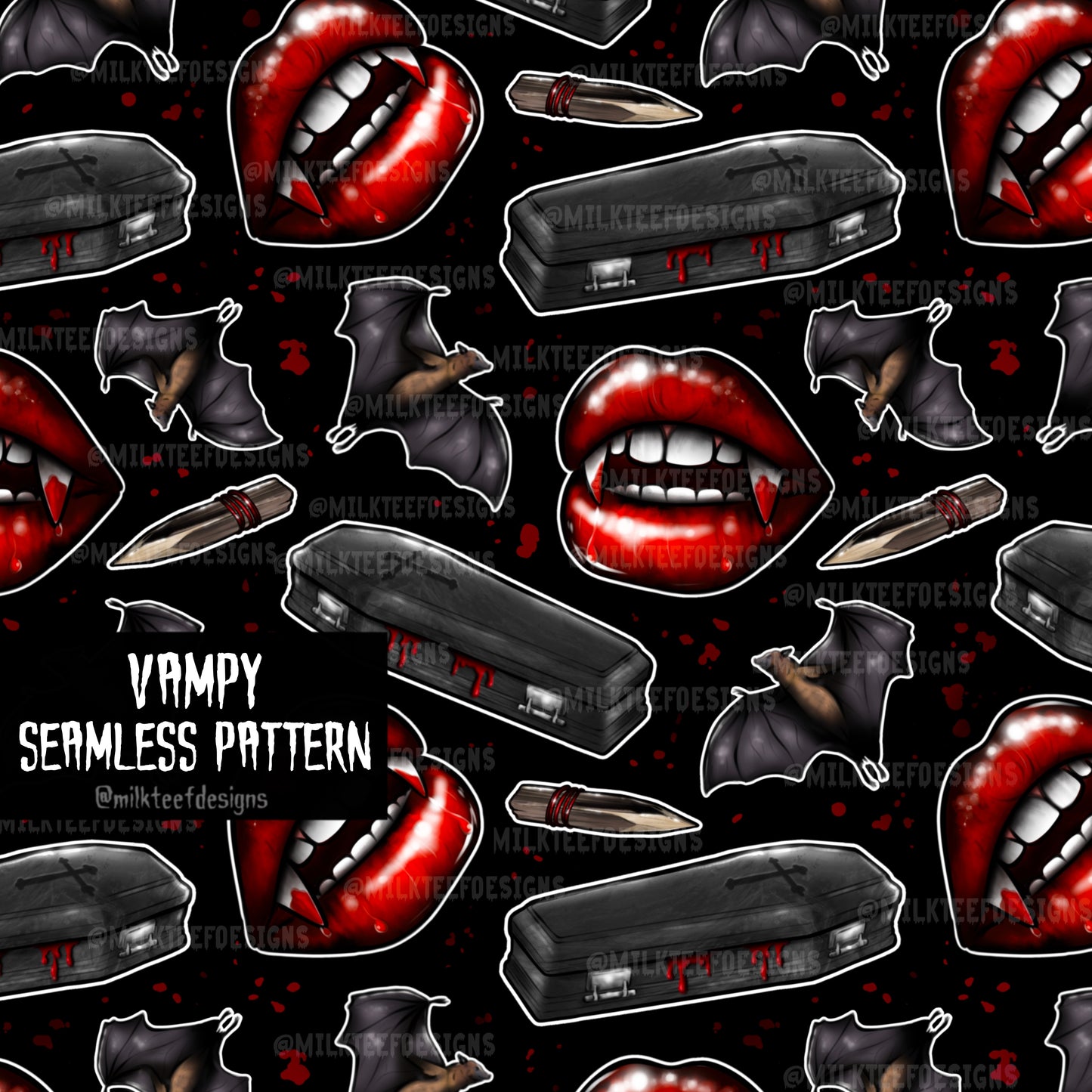 Vampy / Seamless Pattern
