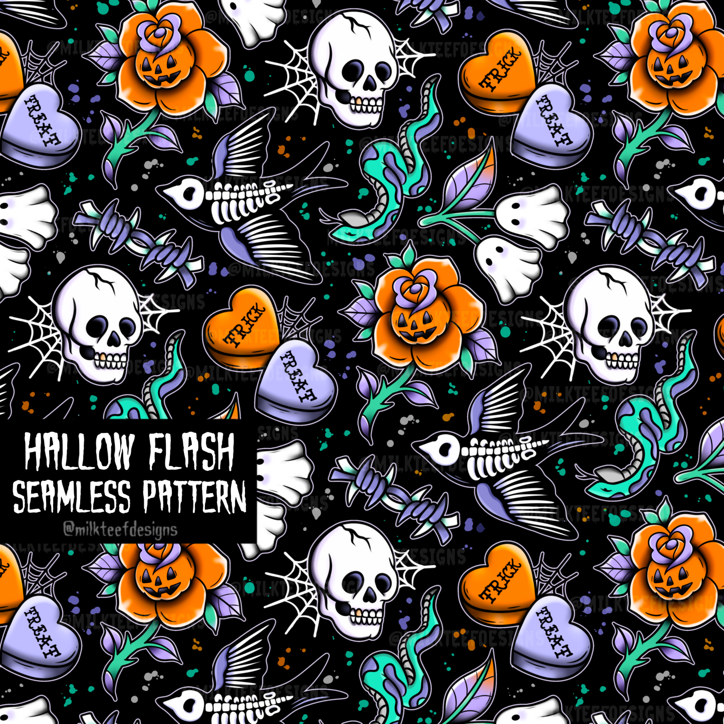 Hallow Flash / Seamless Pattern