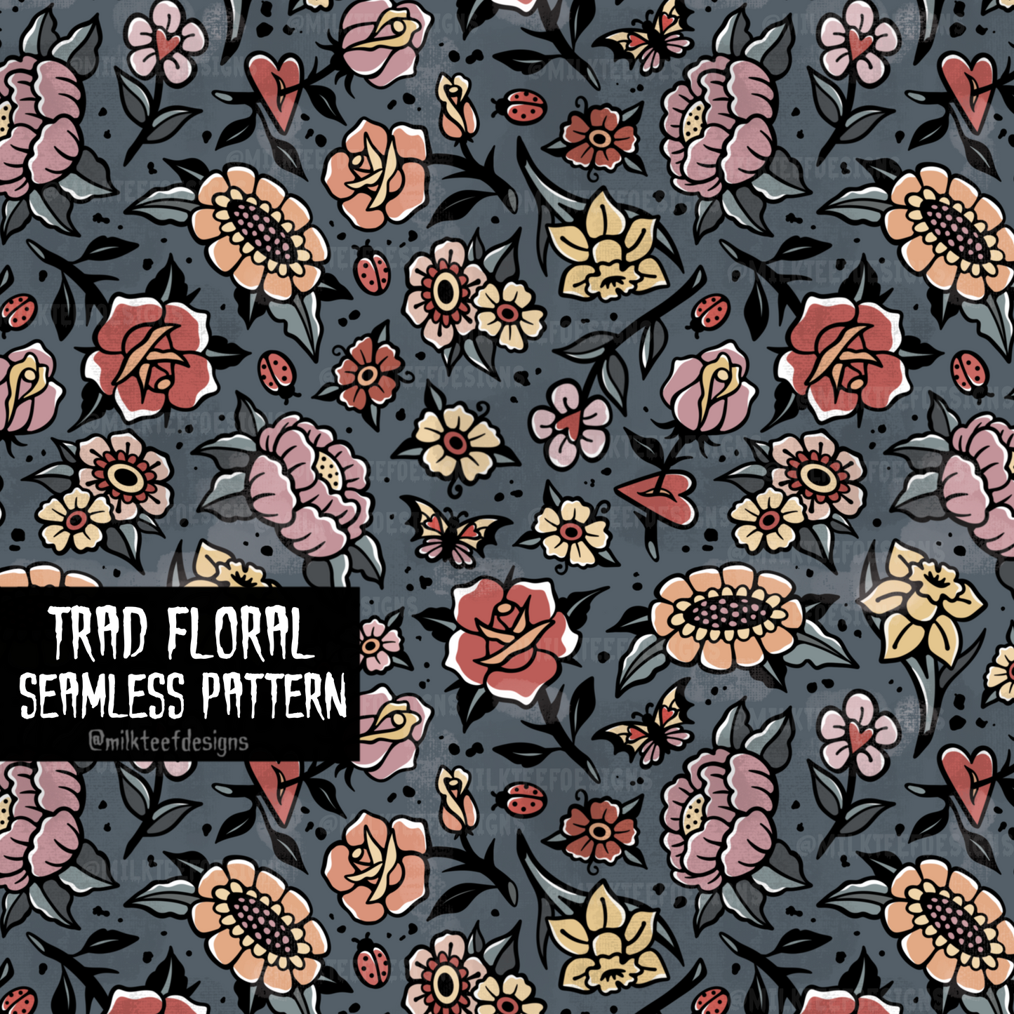 Trad Floral / Seamless Pattern