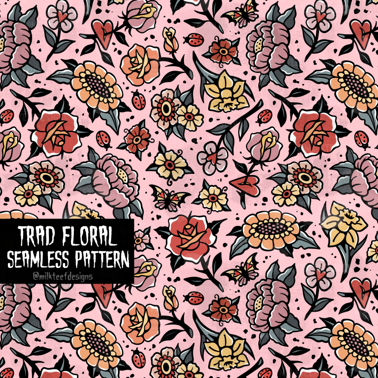 Trad Floral / Seamless Pattern