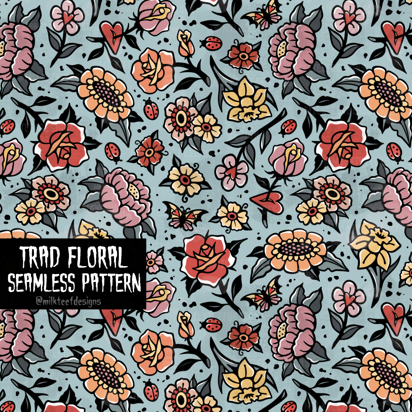 Trad Floral / Seamless Pattern