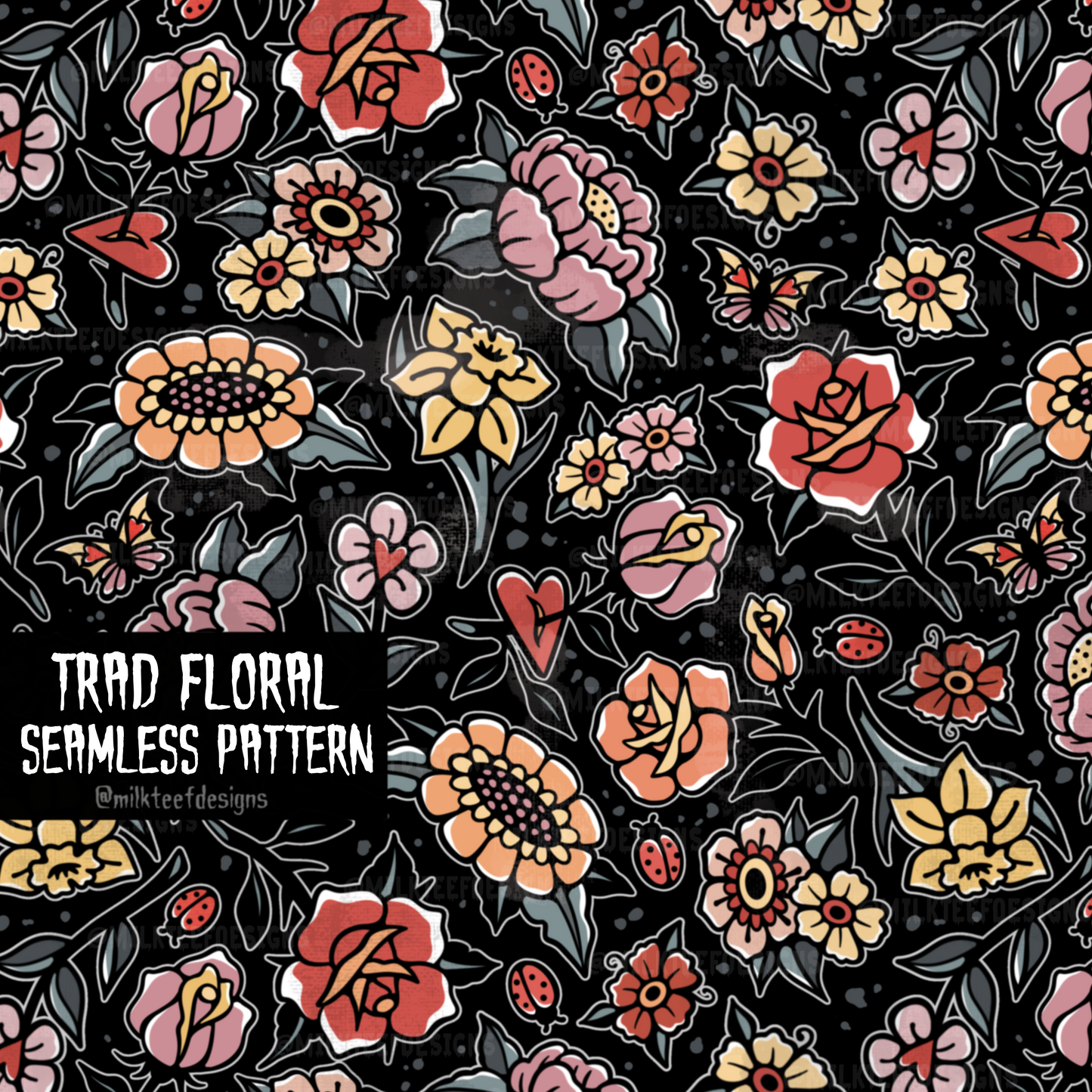 Trad Floral / Seamless Pattern