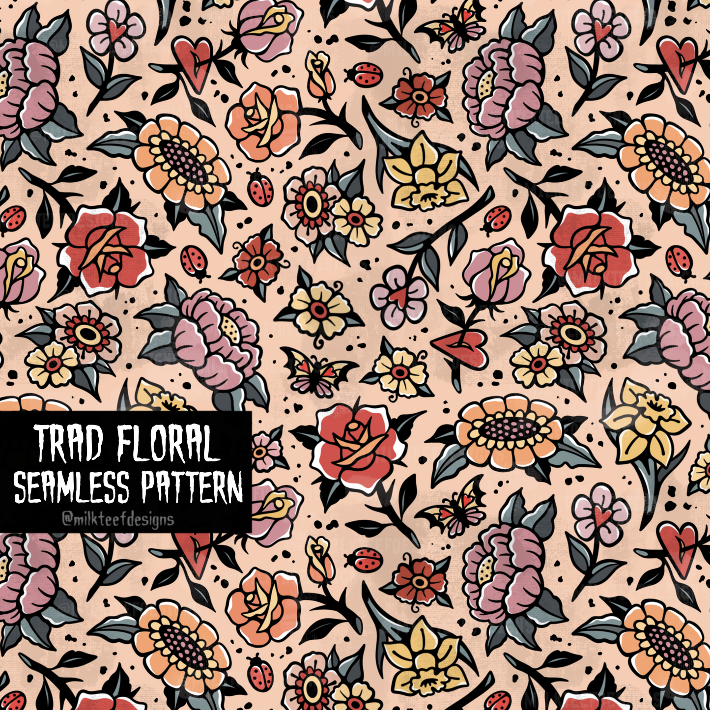 Trad Floral / Seamless Pattern