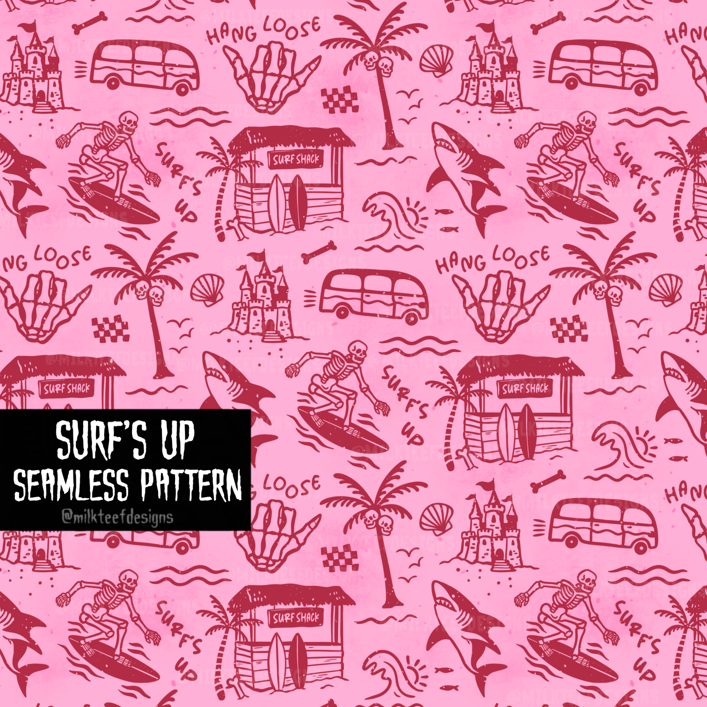 Surf's Up / Seamless Pattern