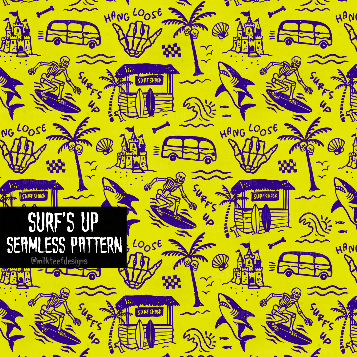 Surf's Up / Seamless Pattern