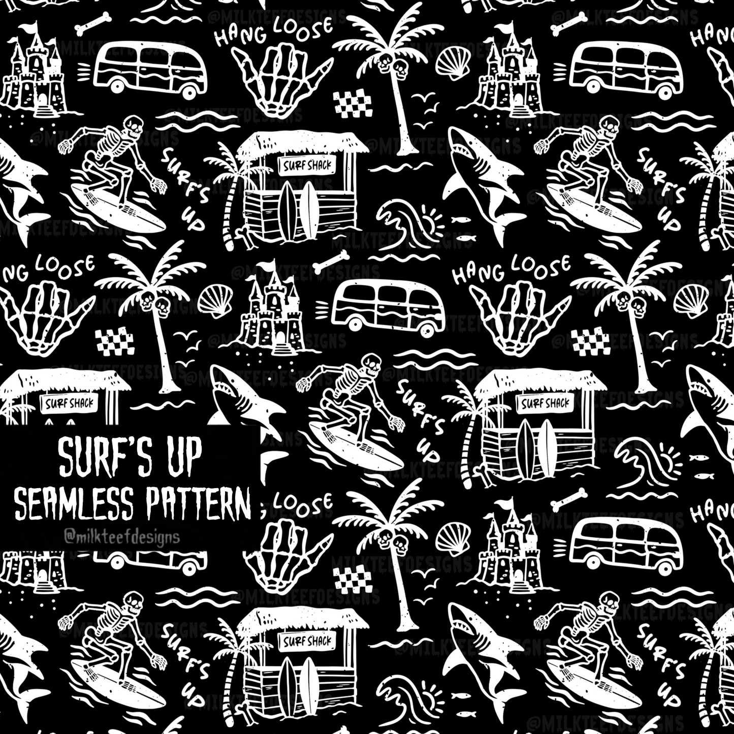 Surf's Up / Seamless Pattern