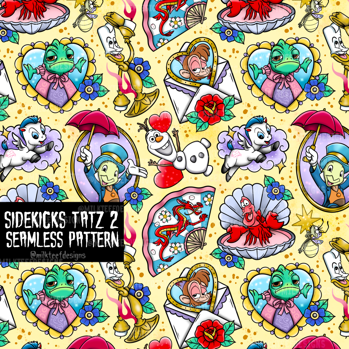 Sidekicks Tatz 2 / Seamless Pattern