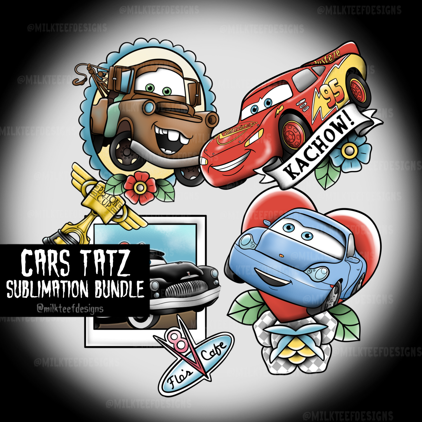 Cars Tatz / Sublimation Files (PNG)