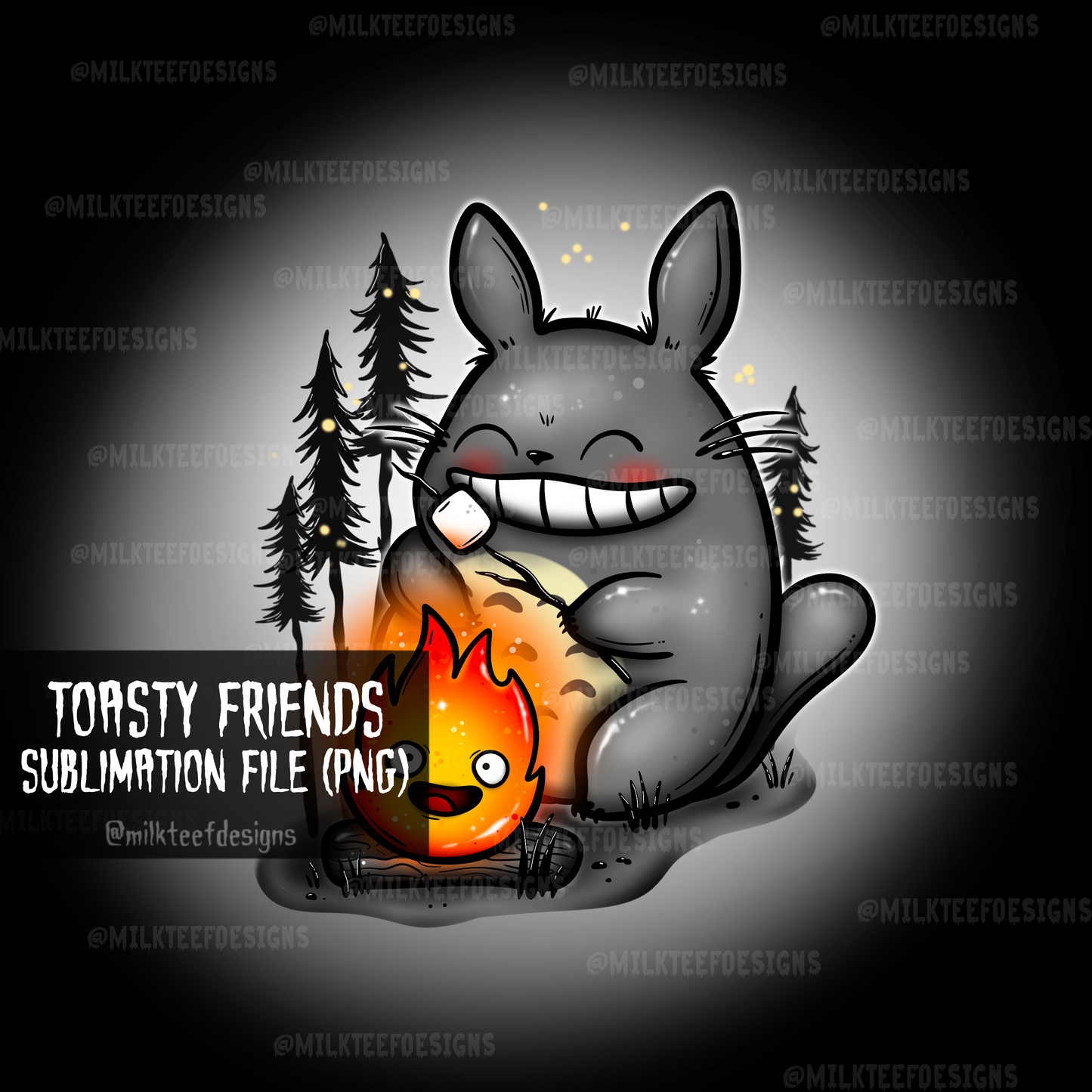 Toasty Friends / Sublimation Design (PNG)