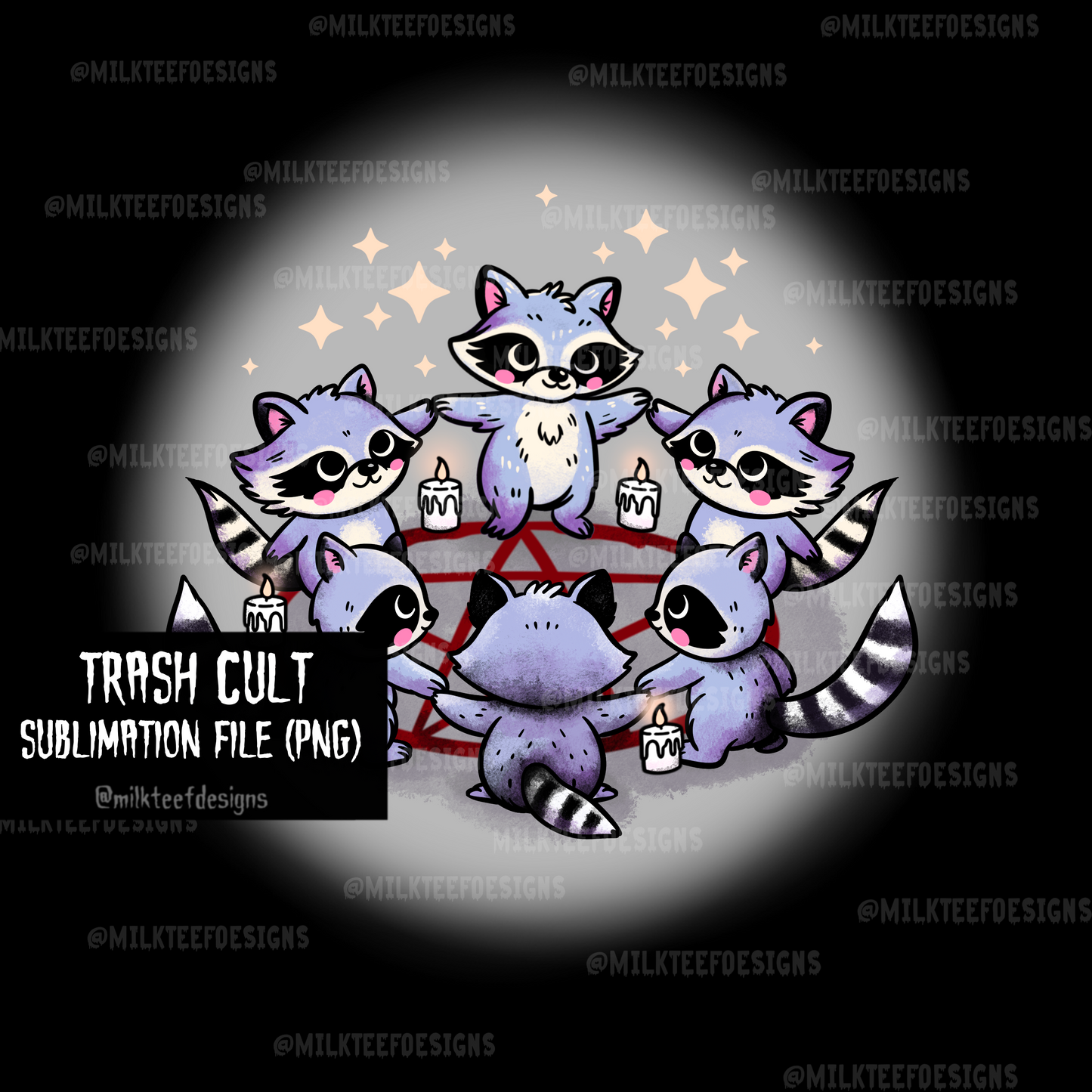 Trash Cult / Sublimation Design (PNG)