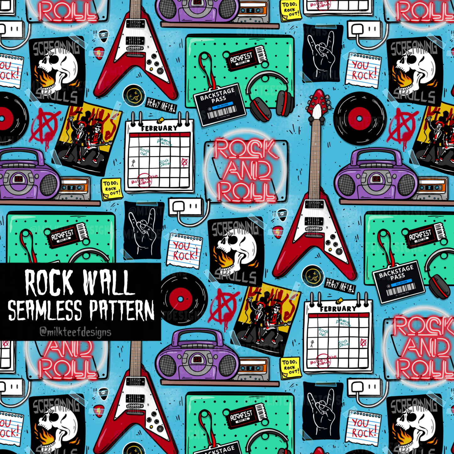 Rock Wall / Seamless Pattern