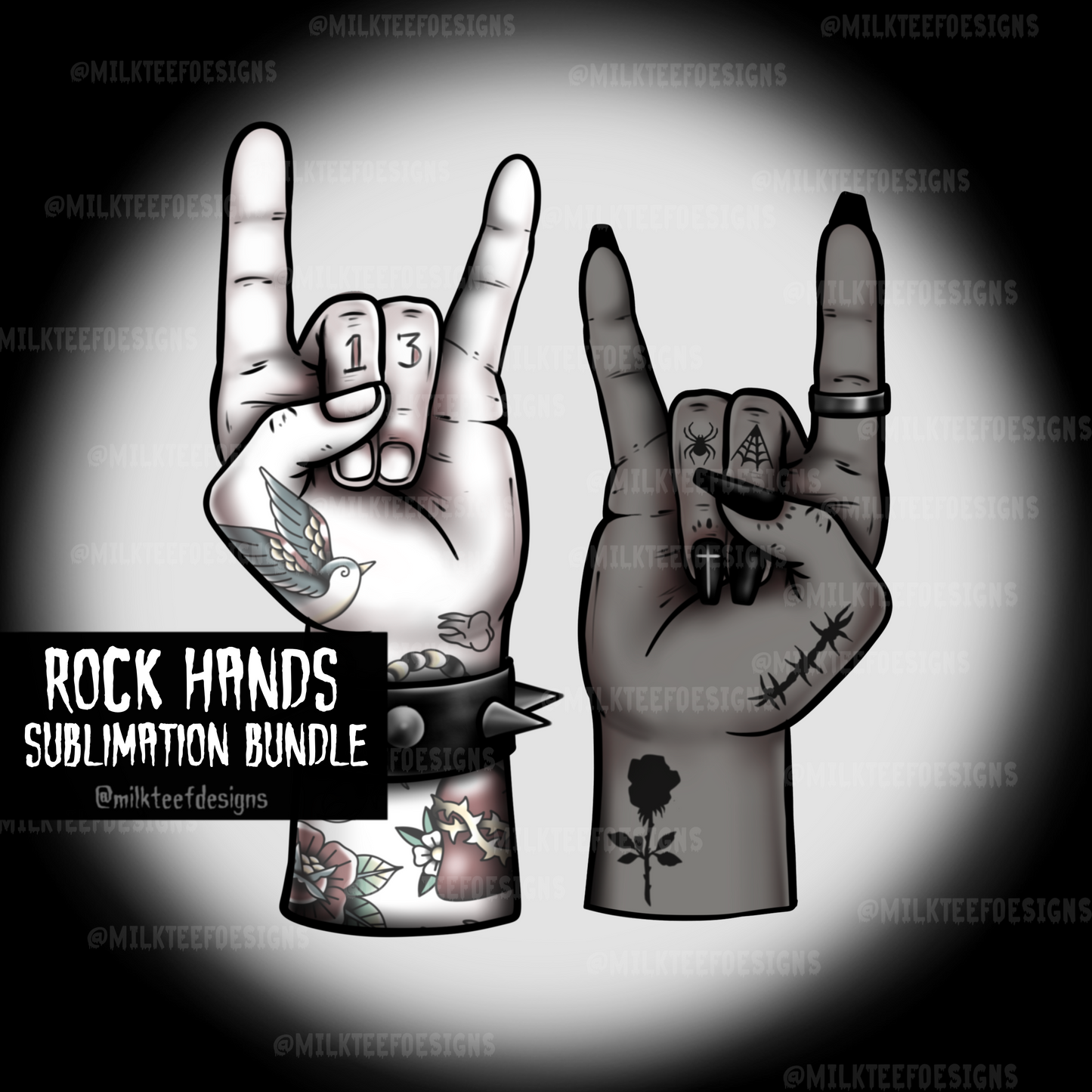 Rock Hands / Sublimation Bundle (PNG)