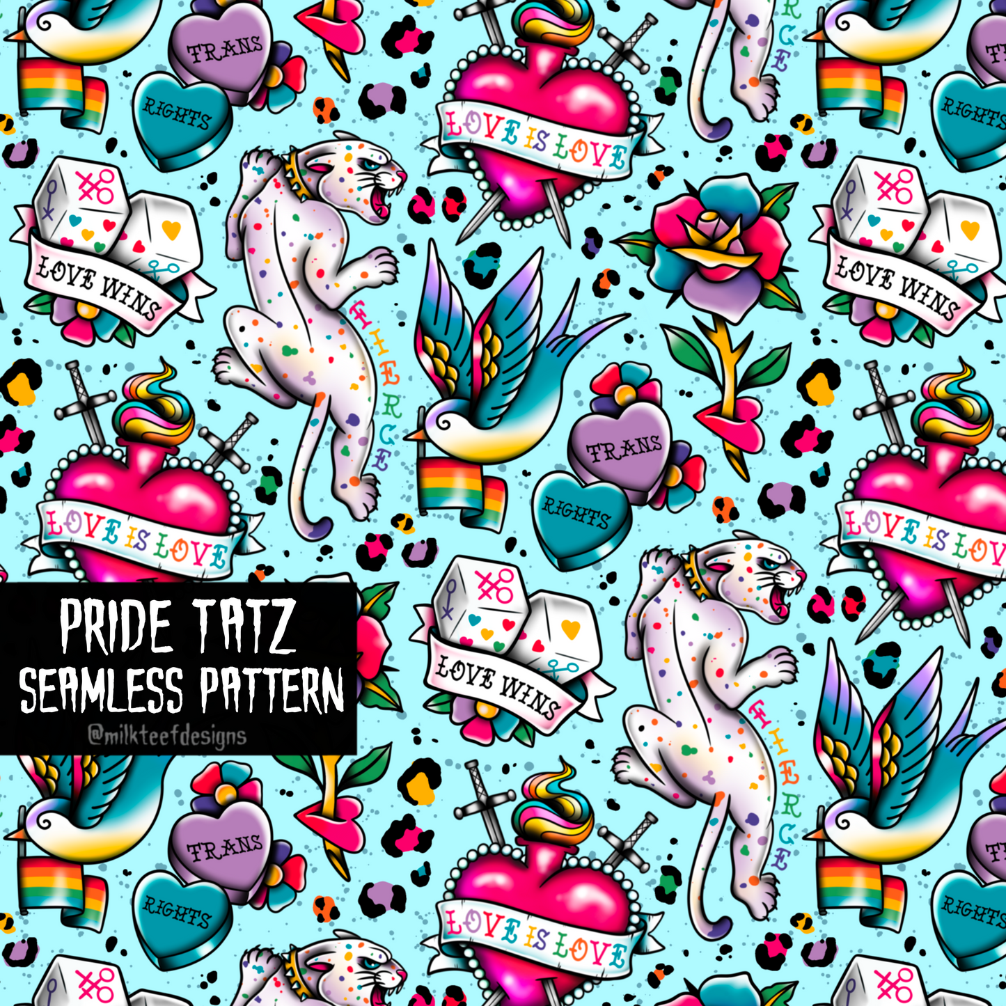 Pride Tatz / Seamless Pattern