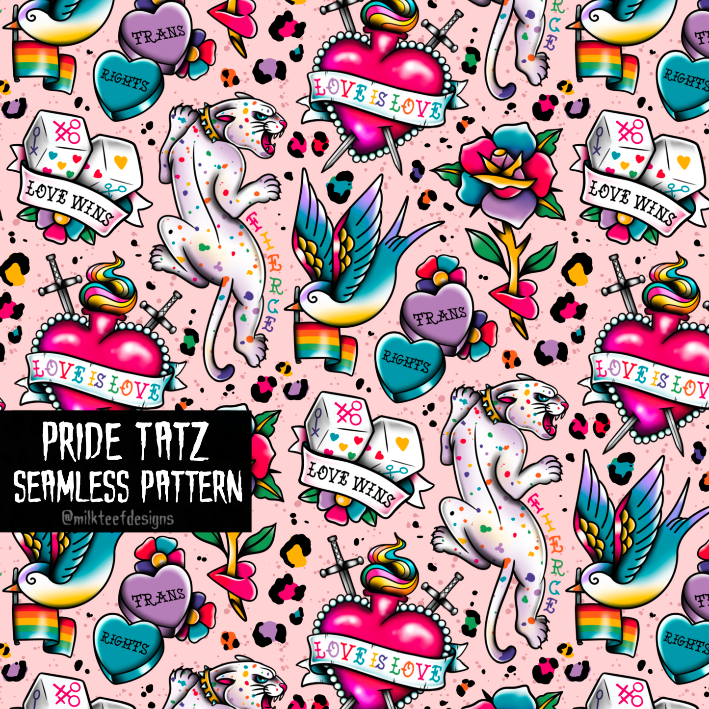 Pride Tatz / Seamless Pattern
