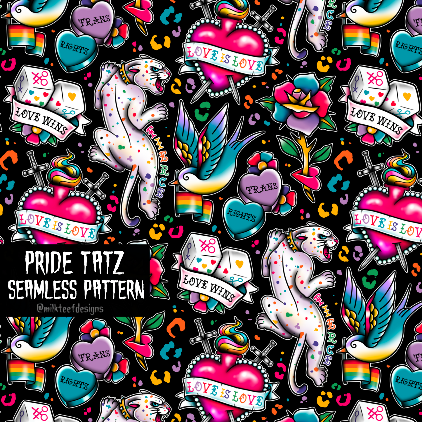 Pride Tatz / Seamless Pattern