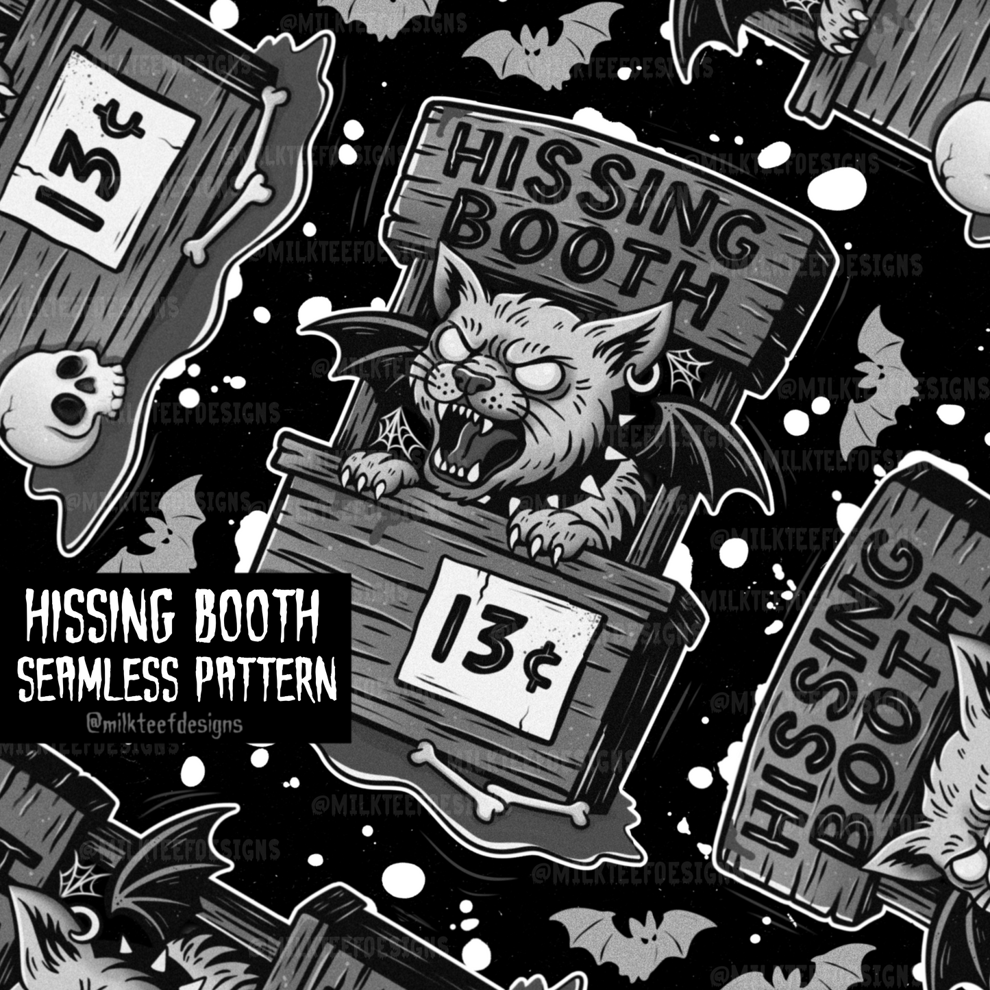 Hissing Booth / Seamless Pattern