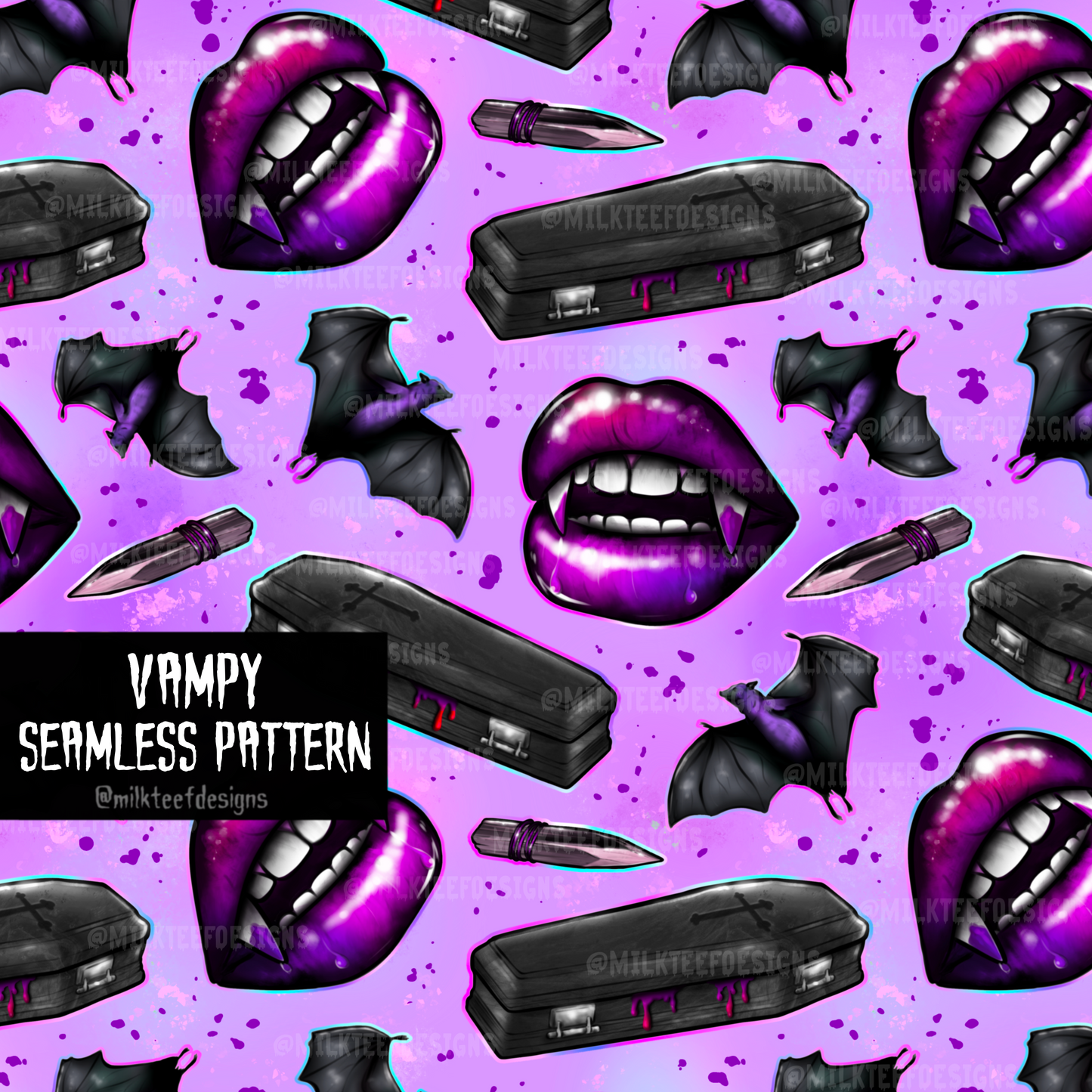 Vampy / Seamless Pattern