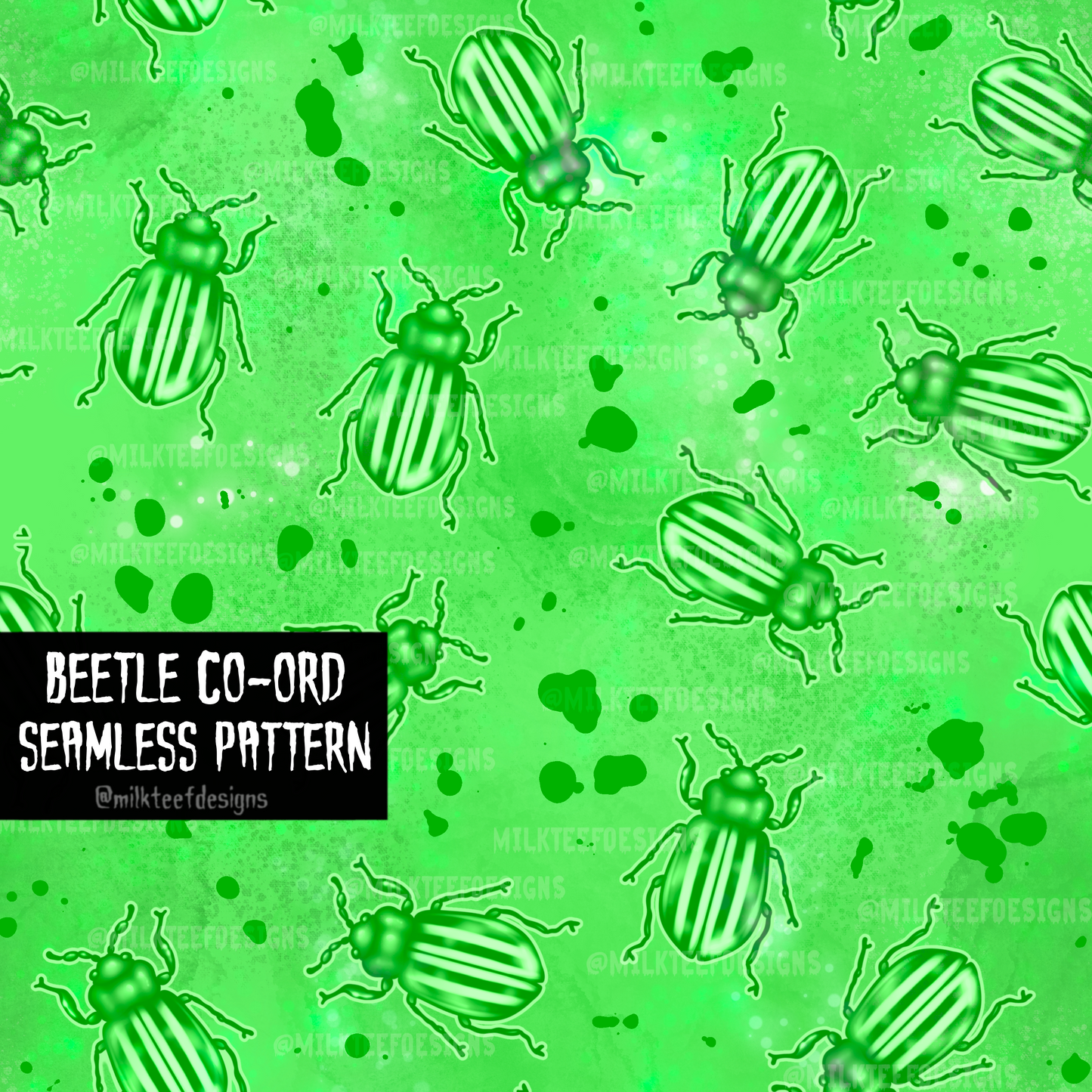 Beetle Co-Ord / Seamless Pattern