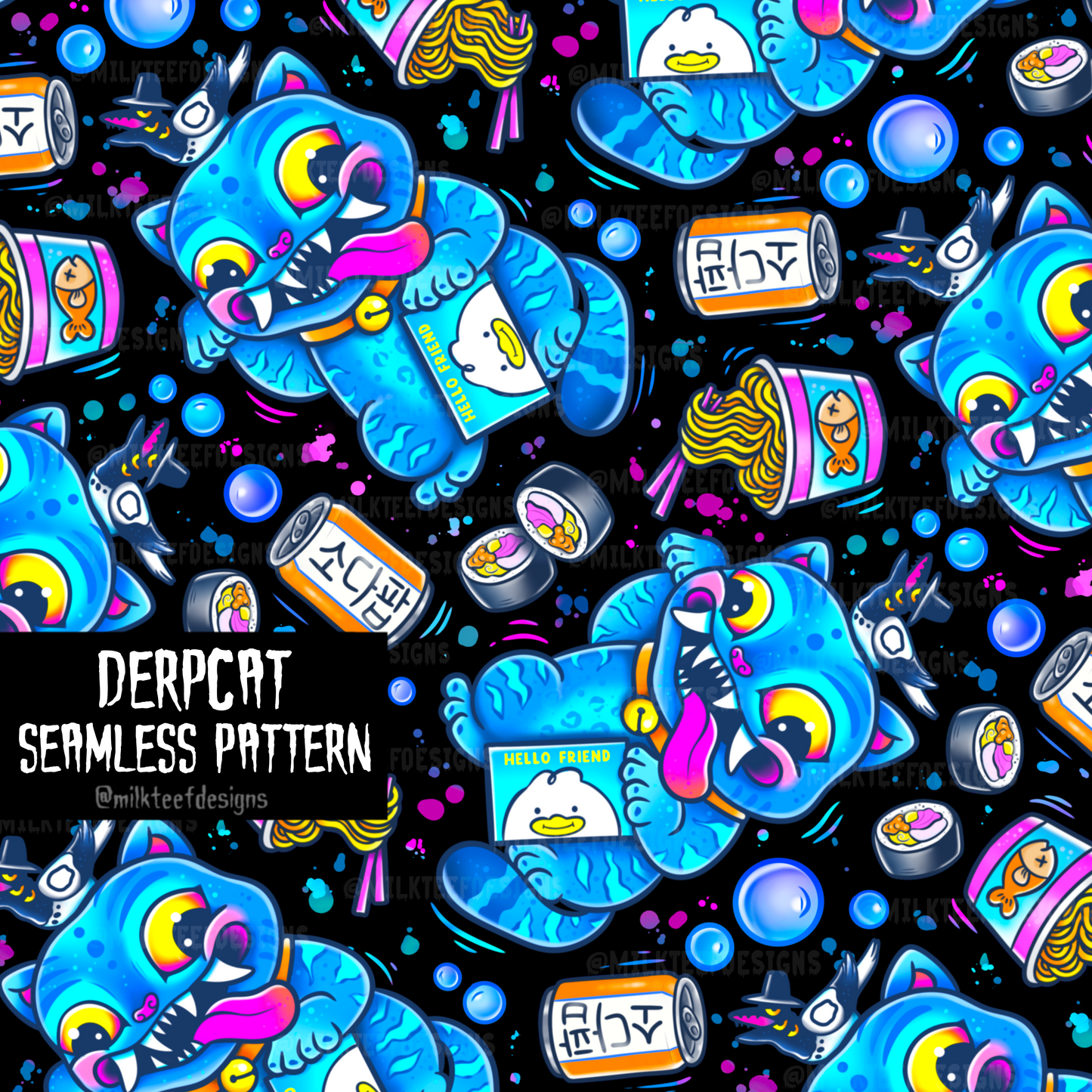 Derpycat / Seamless Pattern