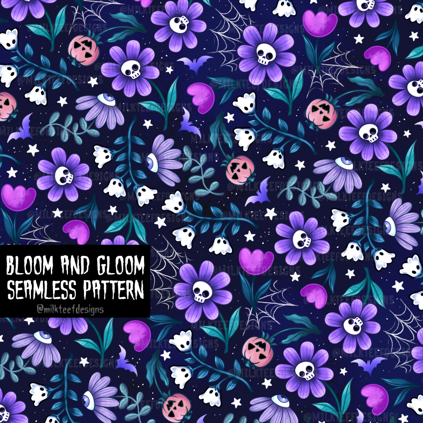 Bloom and Gloom / Seamless Pattern