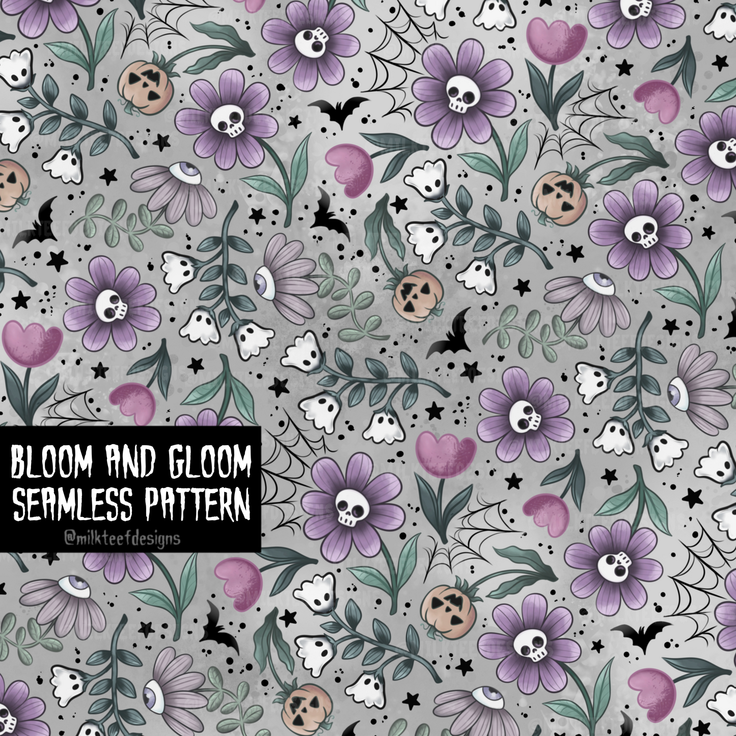 Bloom and Gloom / Seamless Pattern