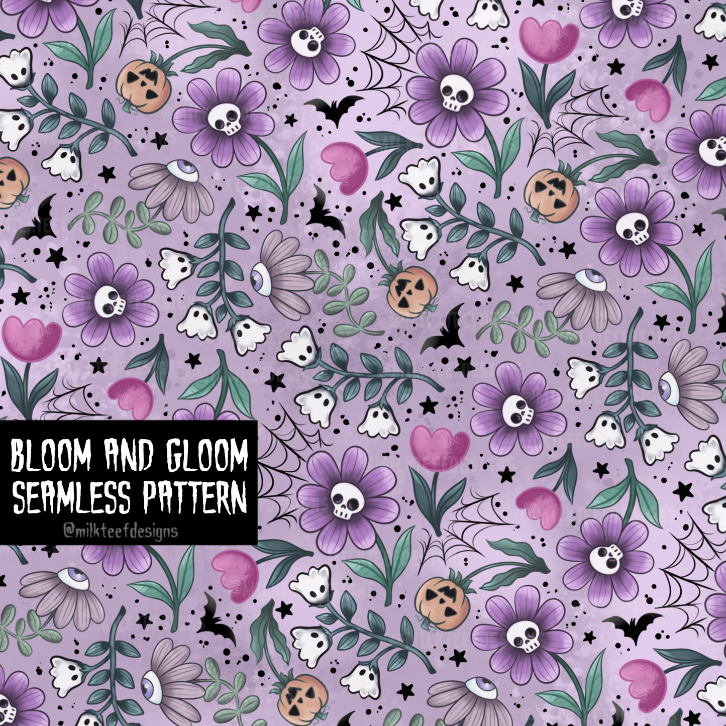 Bloom and Gloom / Seamless Pattern