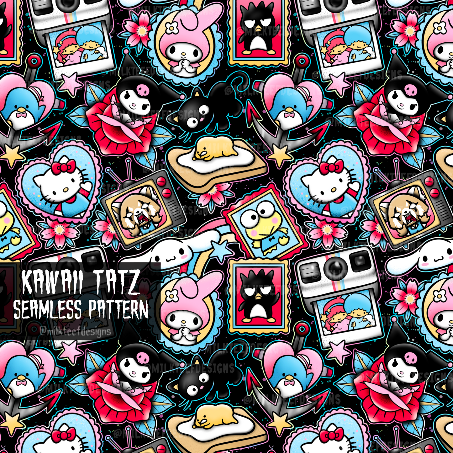 Kawaii Tatz / Seamless Patterns