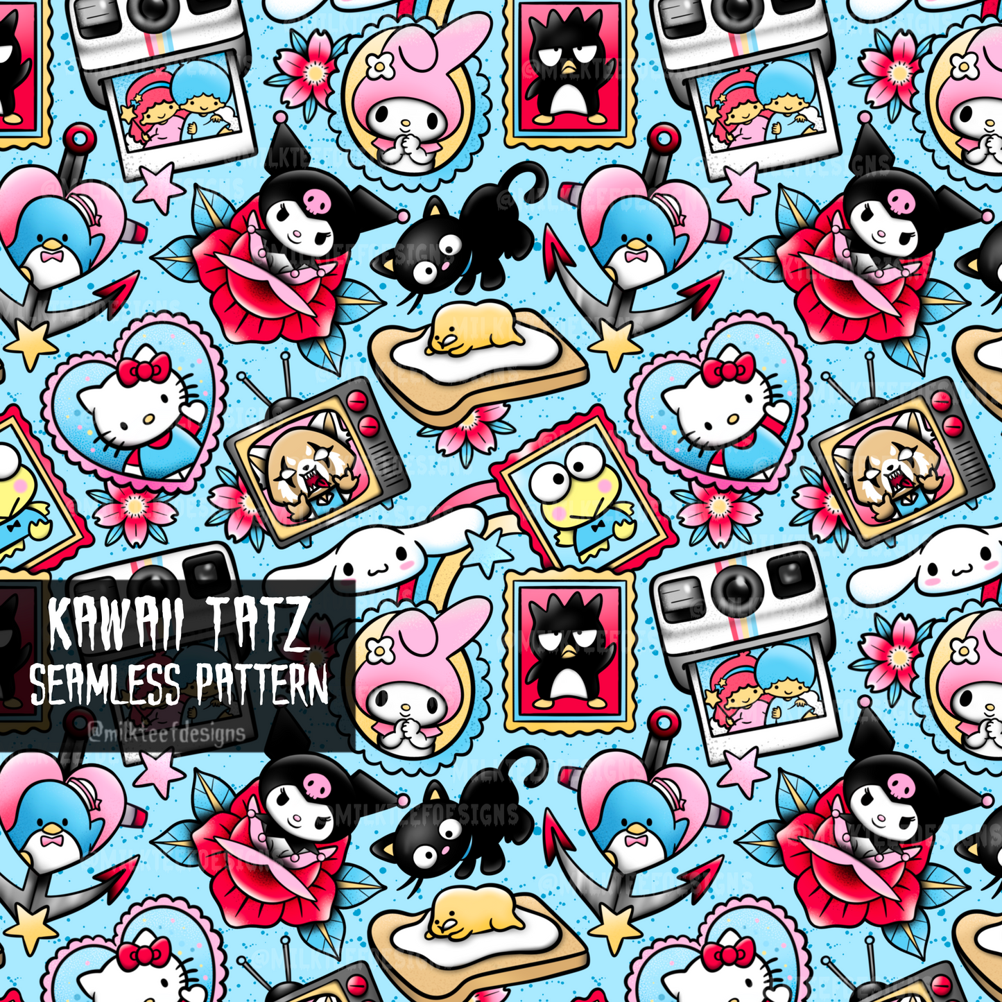 Kawaii Tatz / Seamless Patterns