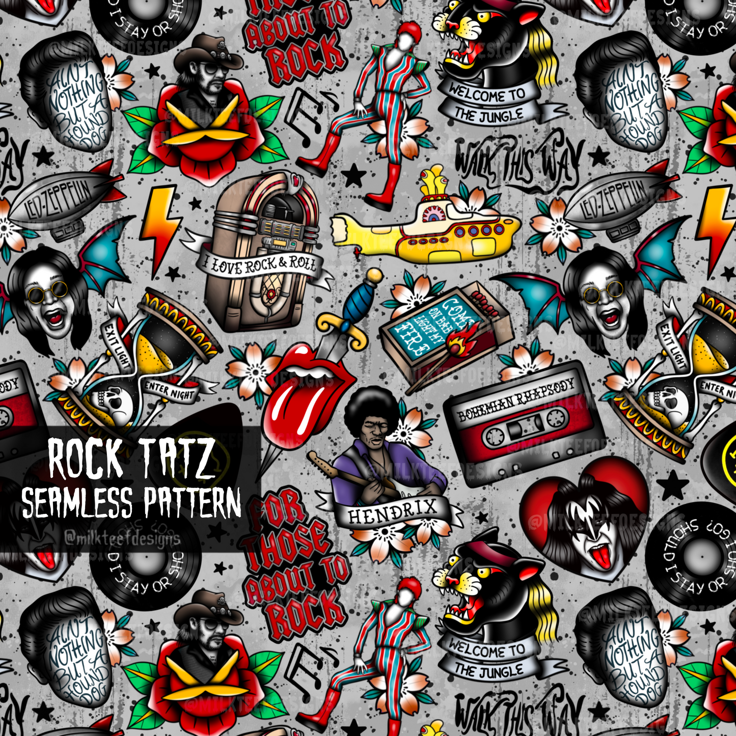 Rock Tatz / Seamless Patterns