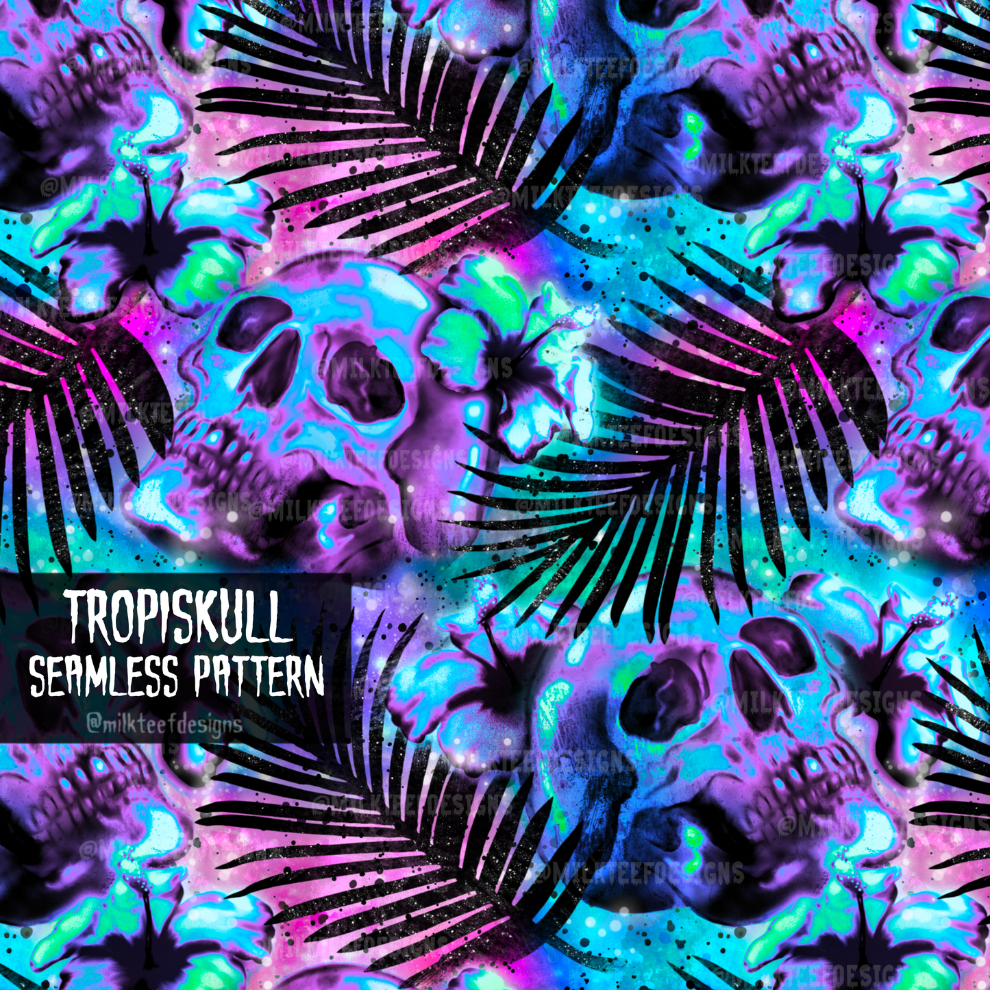 Tropiskull / Seamless Pattern