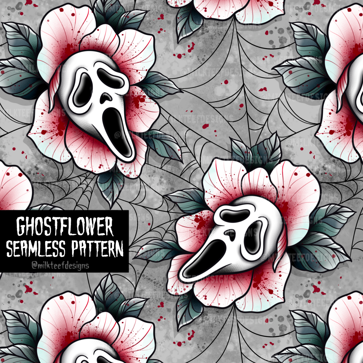 Ghostflower / Seamless Pattern