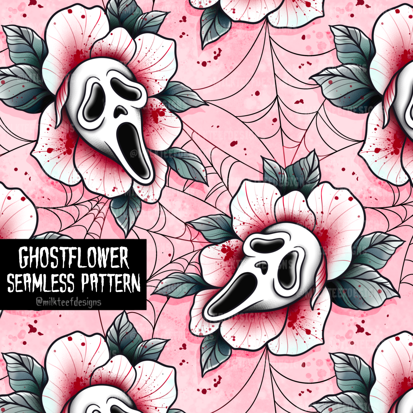 Ghostflower / Seamless Pattern