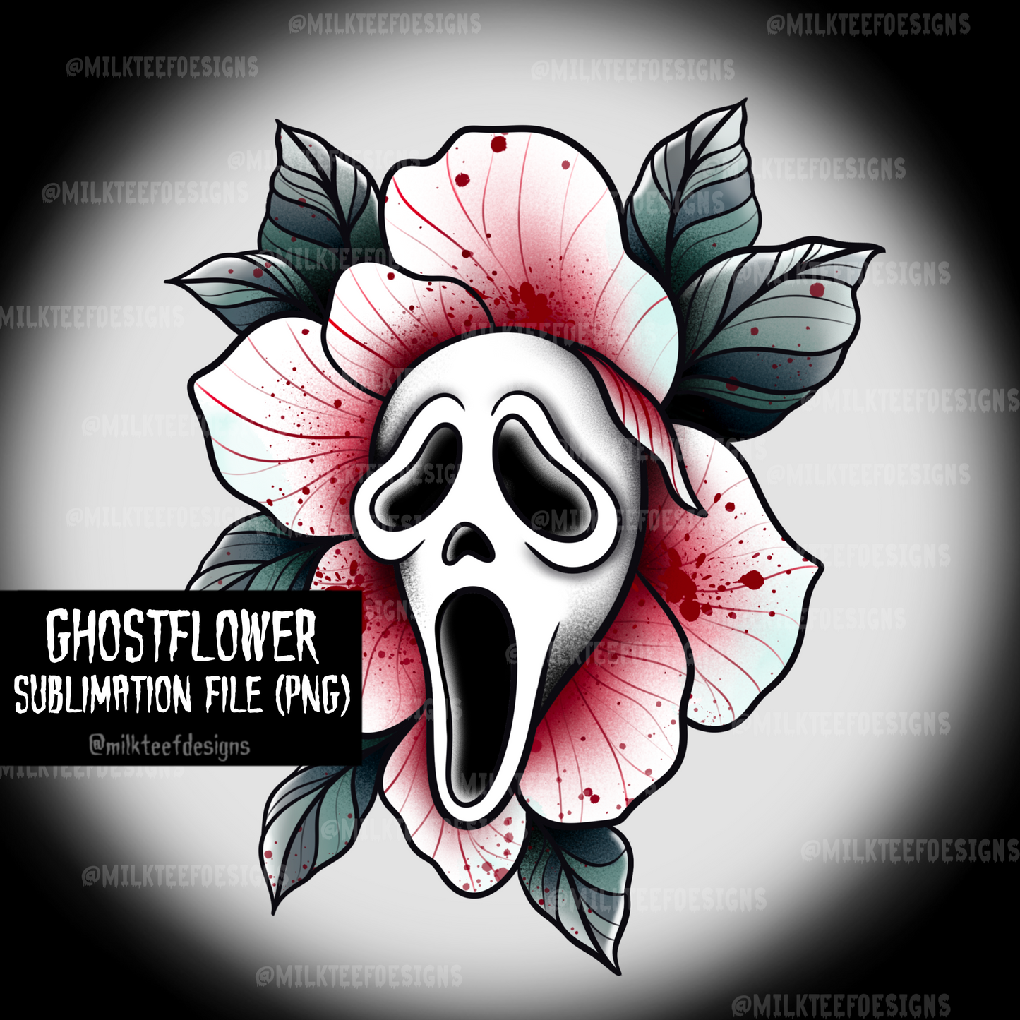 Ghostflower / Sublimation File (PNG)