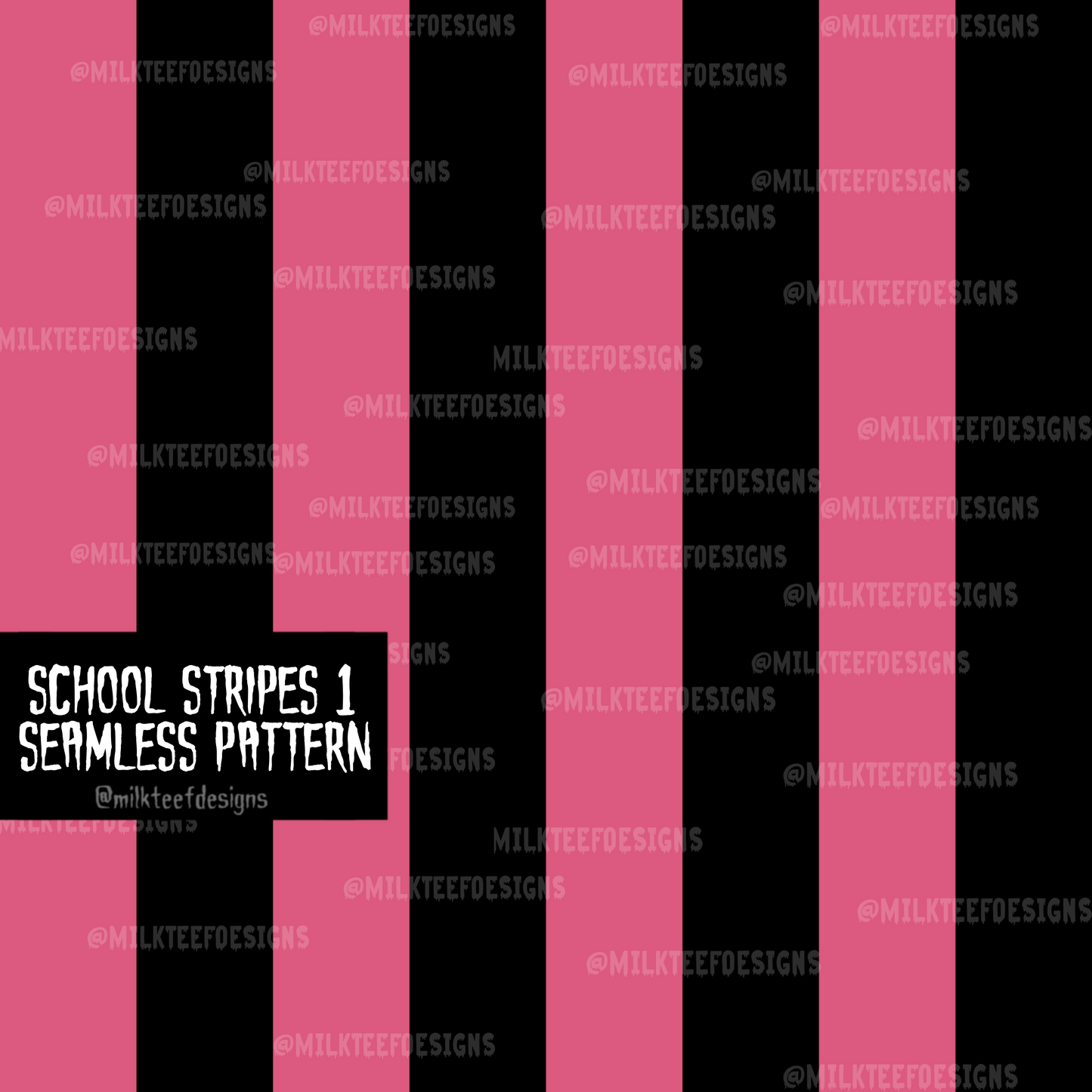 School For Ghouls / Seamless Pattern / Sublimation Design