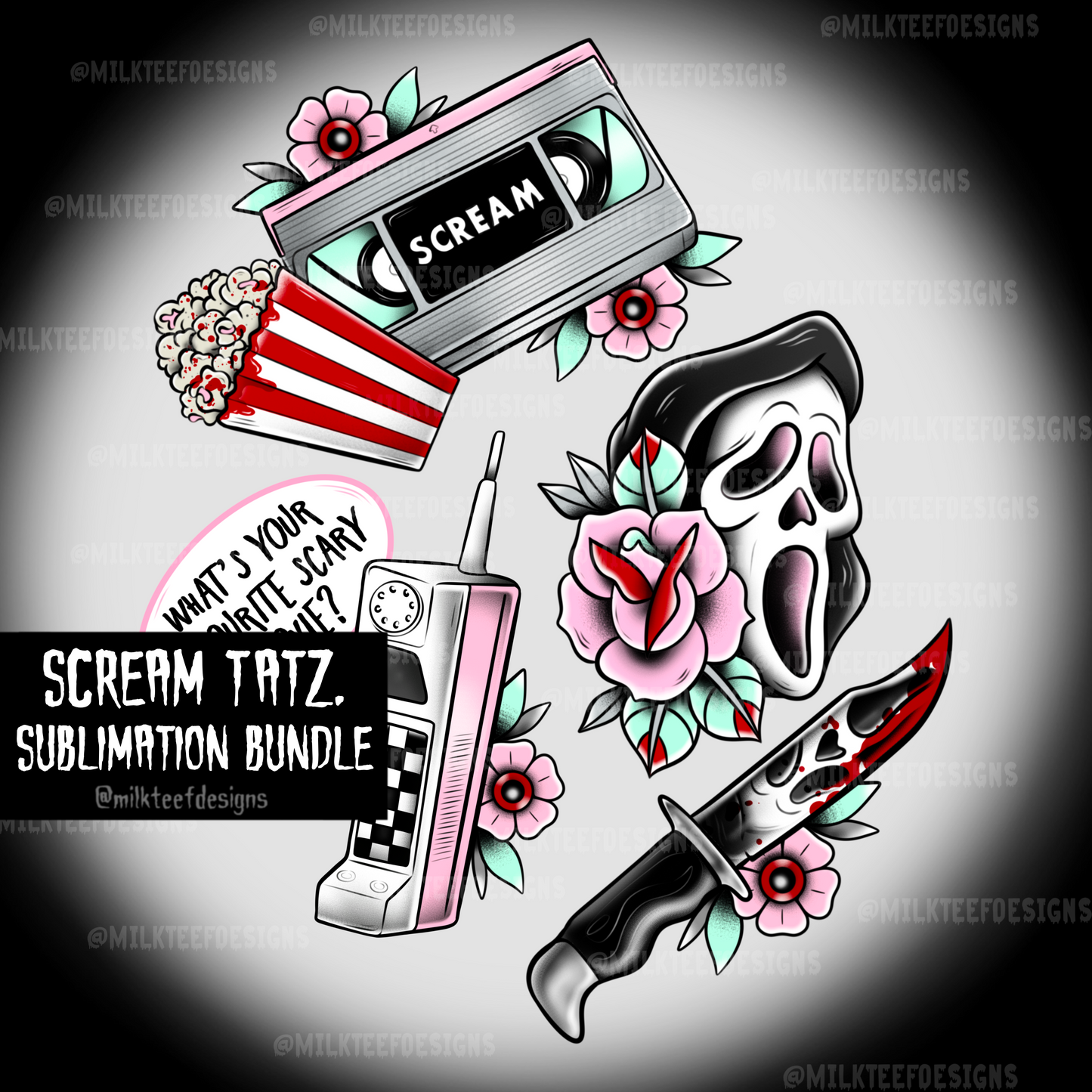 Scream Tats / Sublimation Bundle (PNG)
