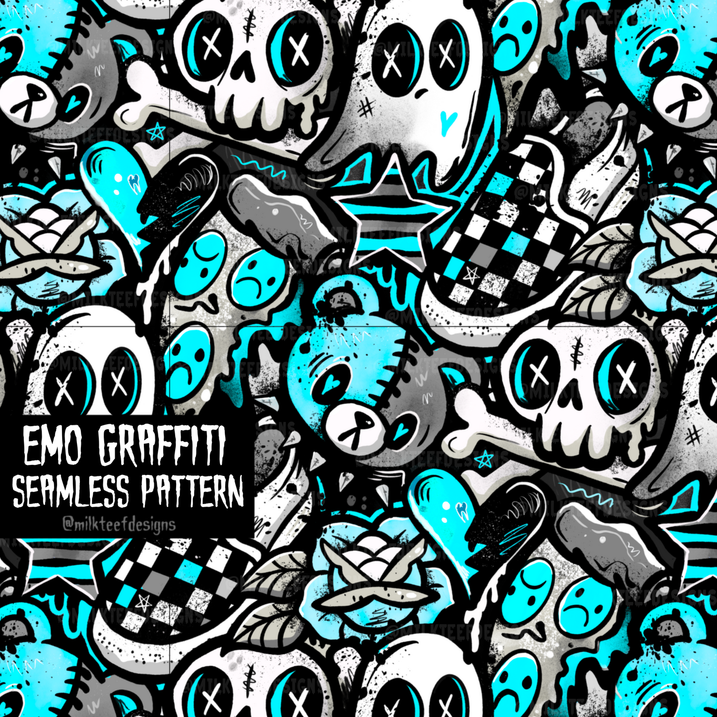 Emo Graffiti / Seamless Design