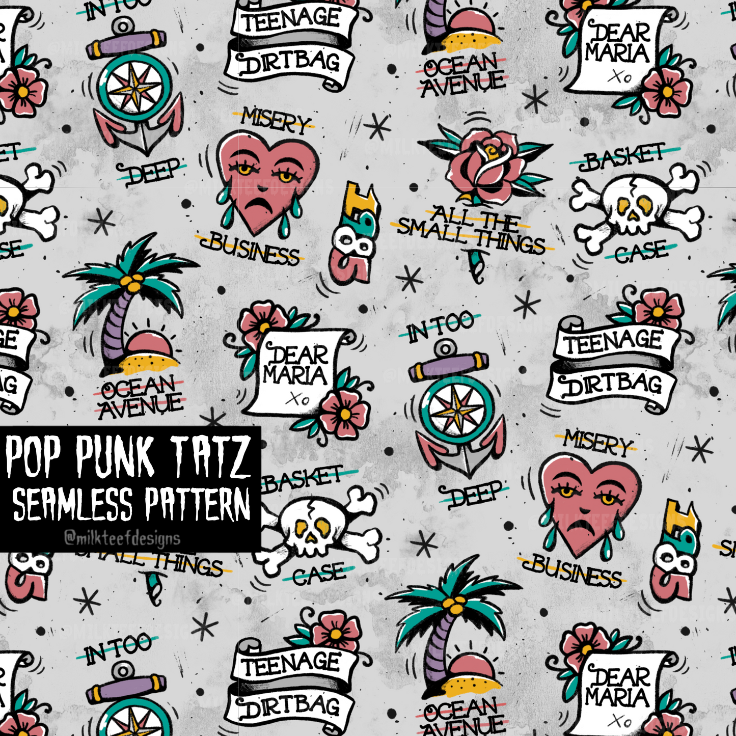 Pop Punk Tatz / Seamless Design