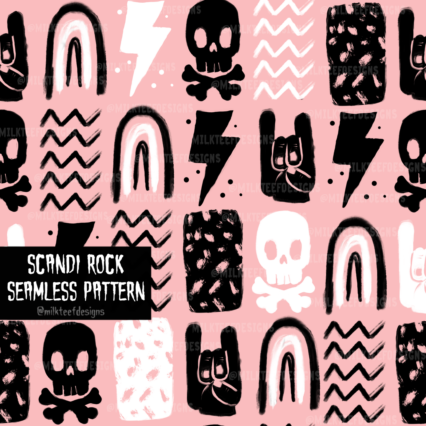 Scandi Rock / Seamless Pattern