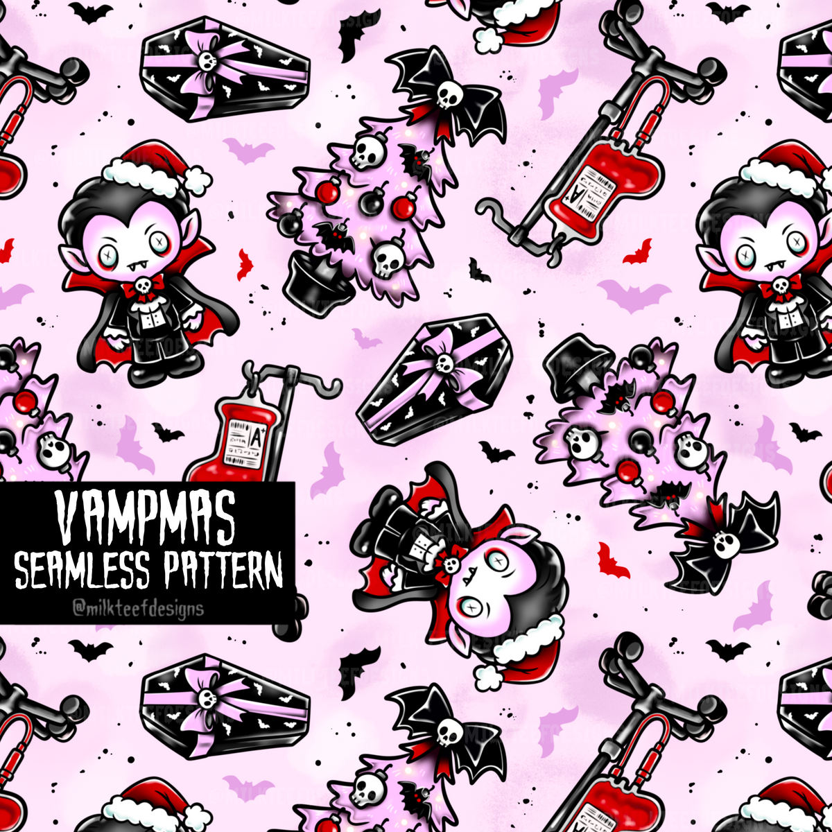 Vampmas / Seamless Pattern
