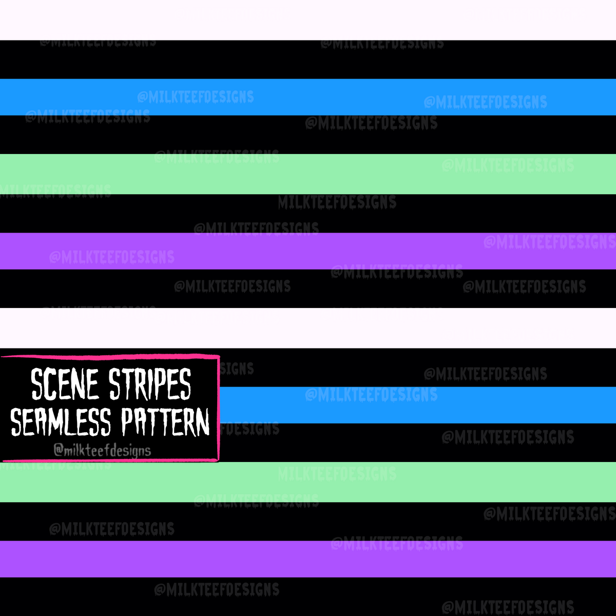 Scene Stripes / Seamless Pattern