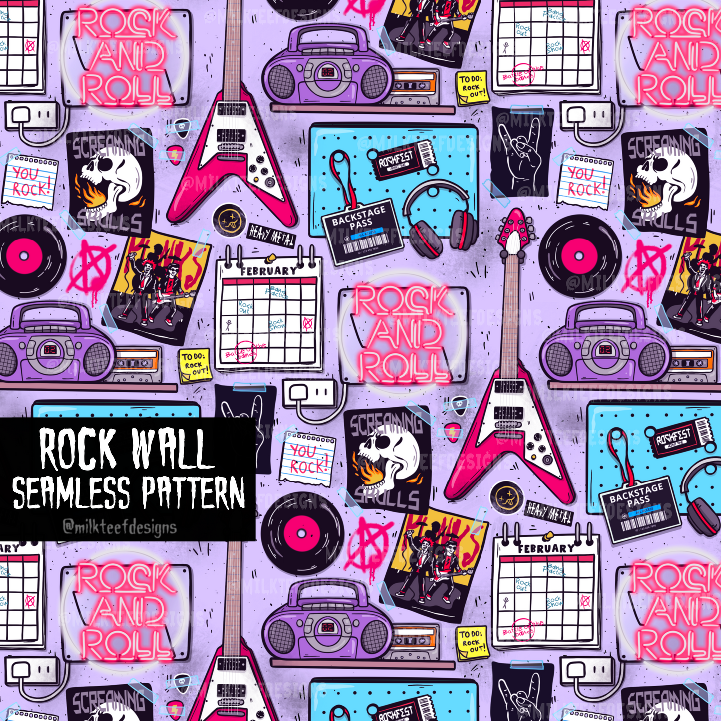 Rock Wall / Seamless Pattern
