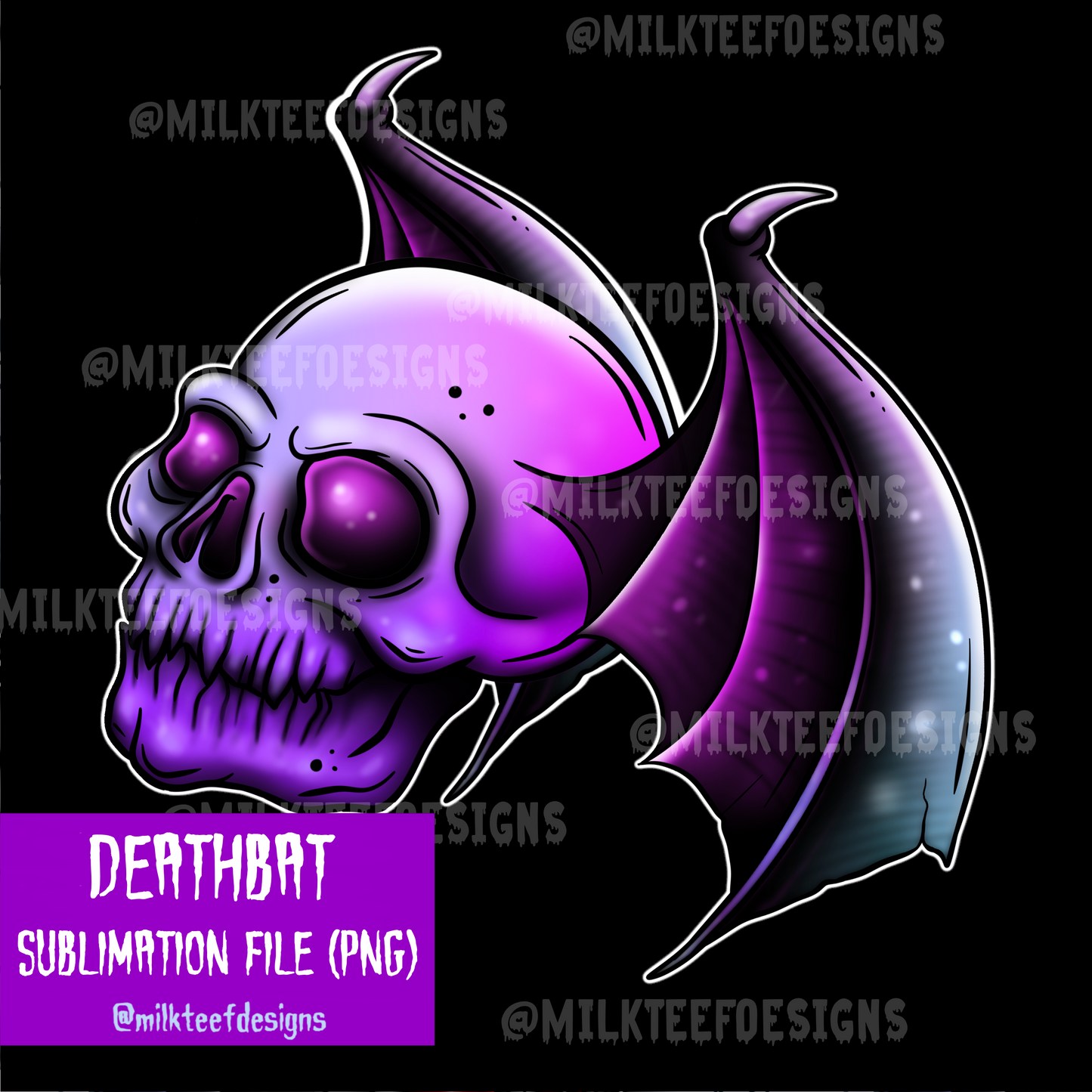 Deathbat - Sublimation Design