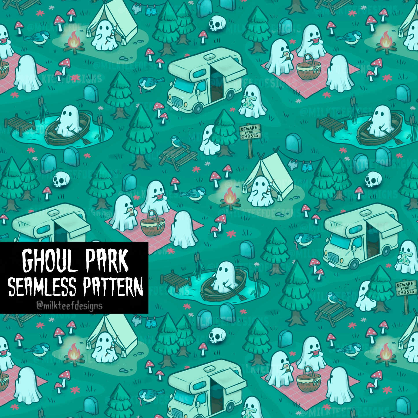 Ghoul Park / Seamless Patterns