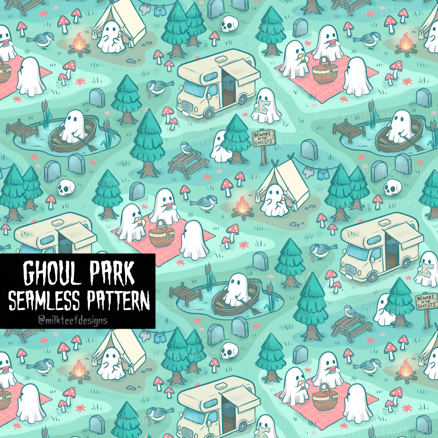 Ghoul Park / Seamless Patterns