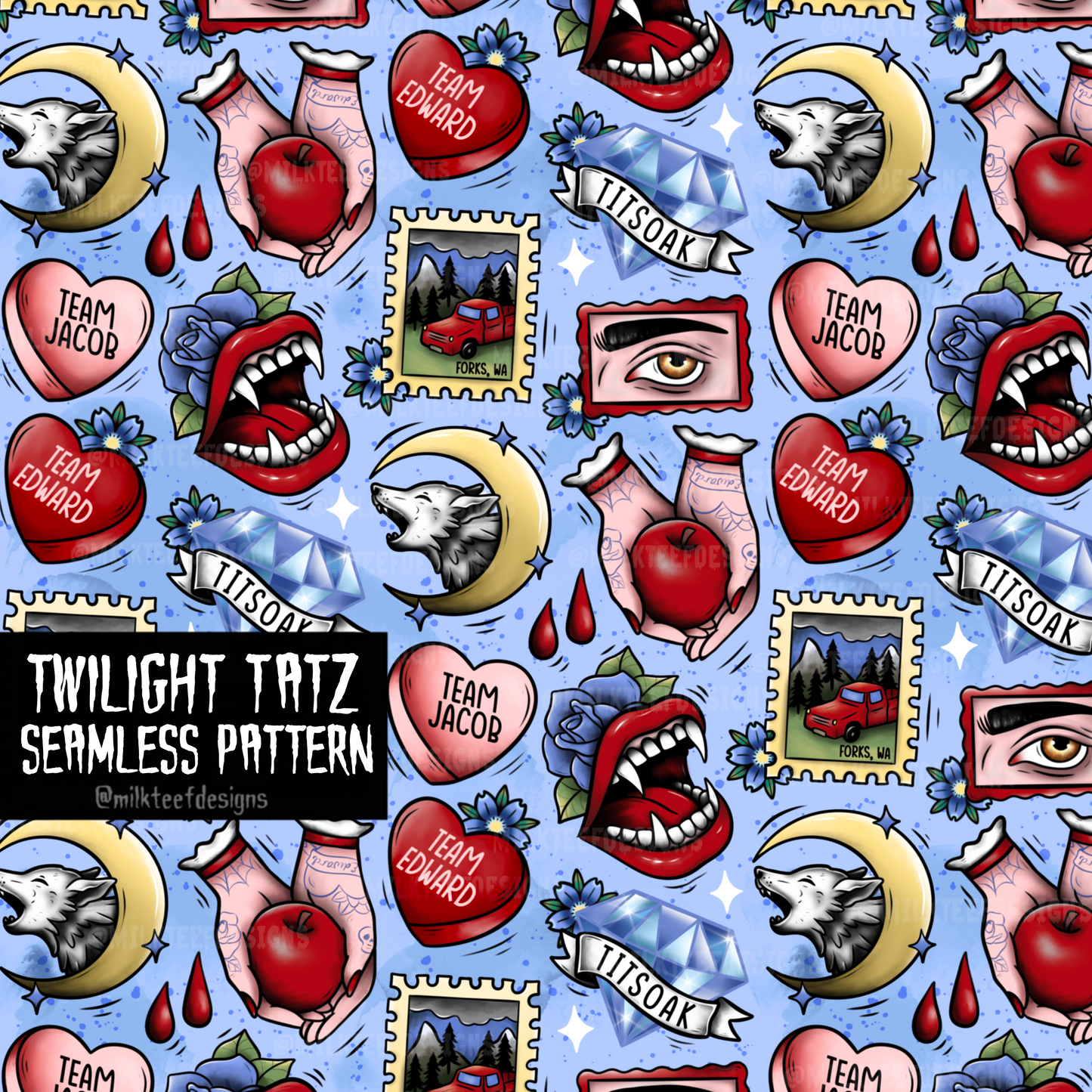 Twilight Tatz / Seamless Pattern