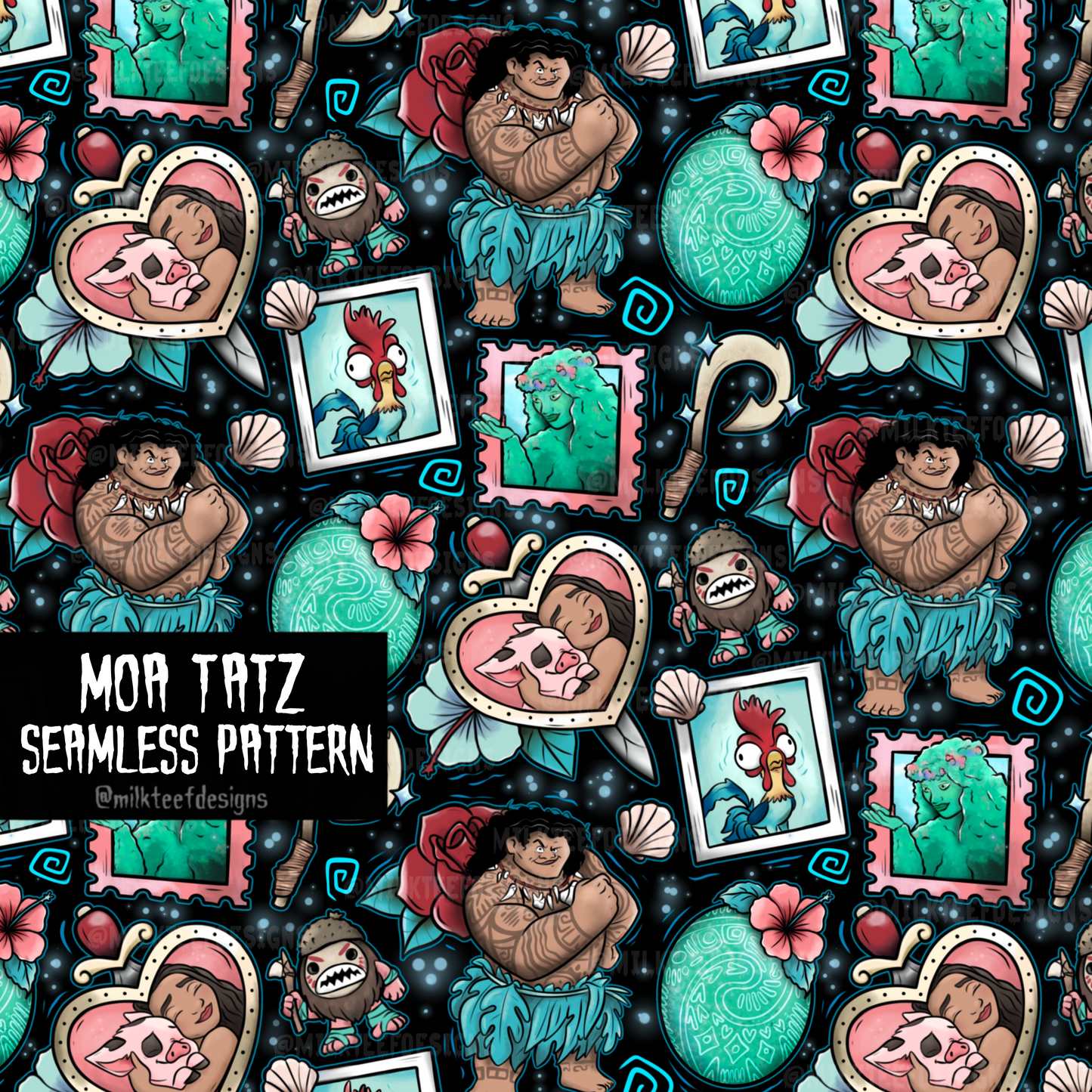 Moa Tatz / Seamless Pattern